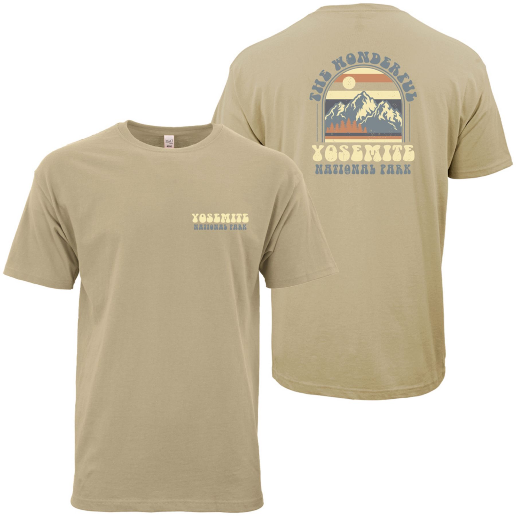 M&O Unisex Gold Soft T-Shirt 100% Cotton Full Clr 1