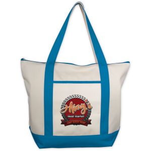Classic Zippered Tote - Embroidered 1 Classic Zippered Tote - Embroidered 1