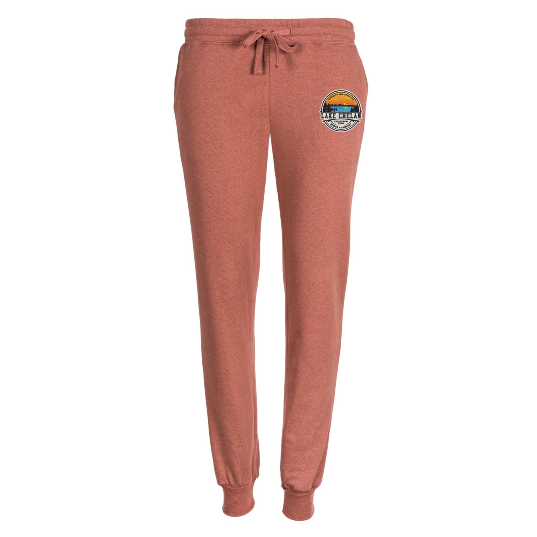 Women's Soft Fitted Sweatpants - Embroidery 1