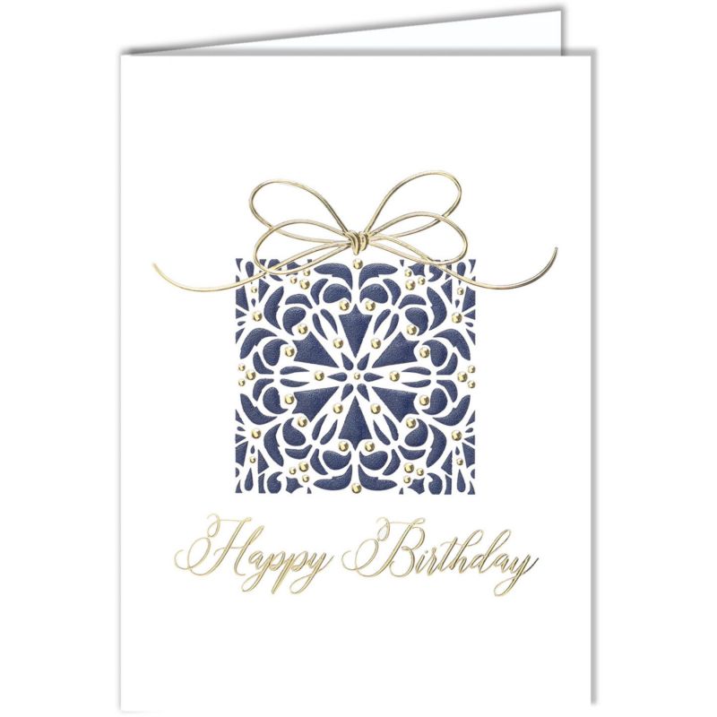 Navy Birthday Present Card 1 Navy Birthday Present Card 1
