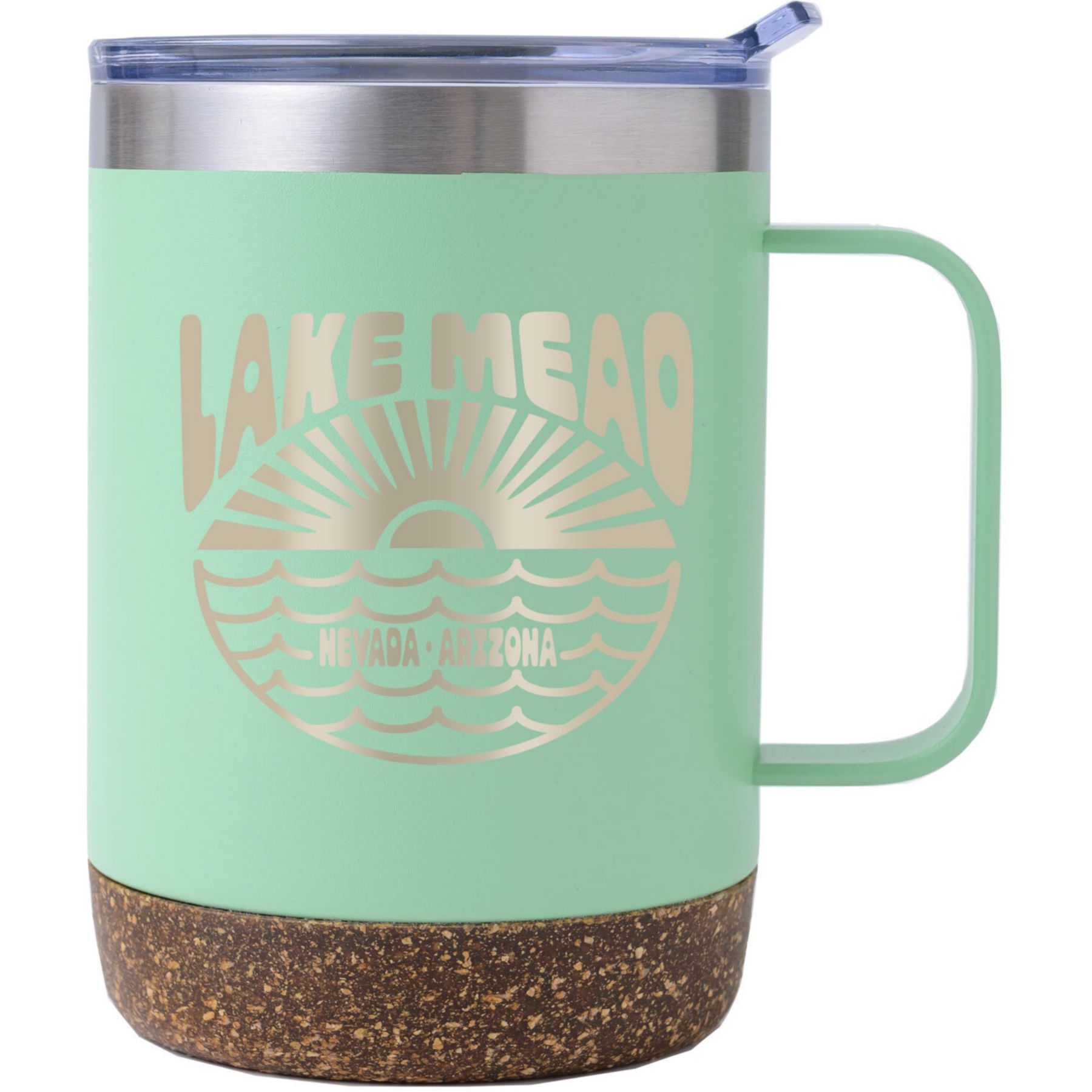 Saratoga Cork Bottom Brite Mug 12 Oz 1
