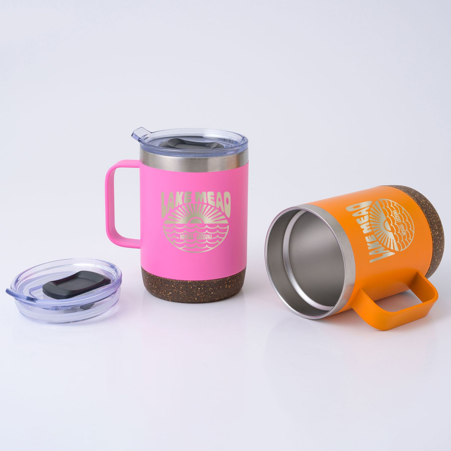 Saratoga Cork Bottom Brite Mug 12 Oz 1