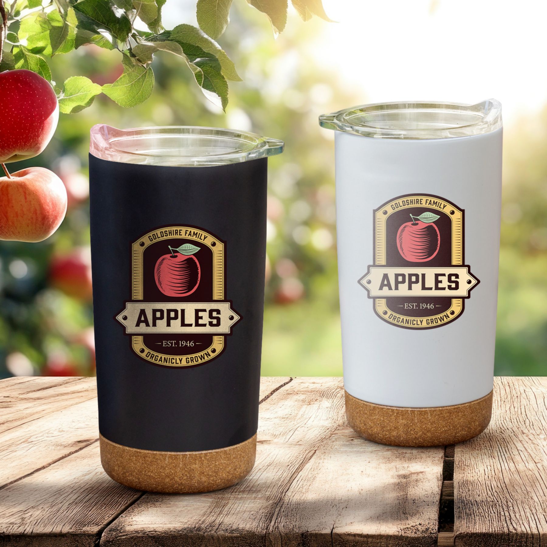 Full Color Cork Bottom Tumbler 18 Oz 1