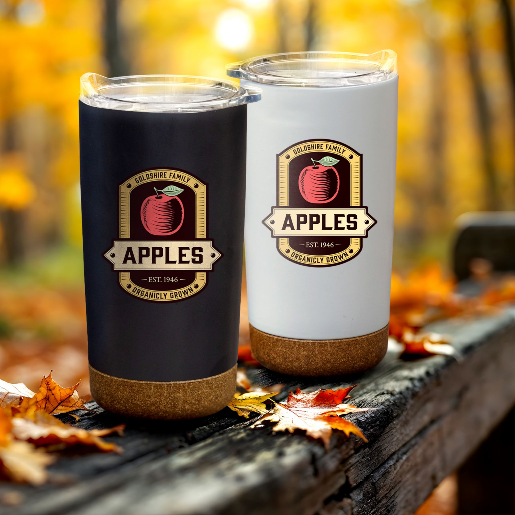 Full Color Cork Bottom Tumbler 18 Oz 1