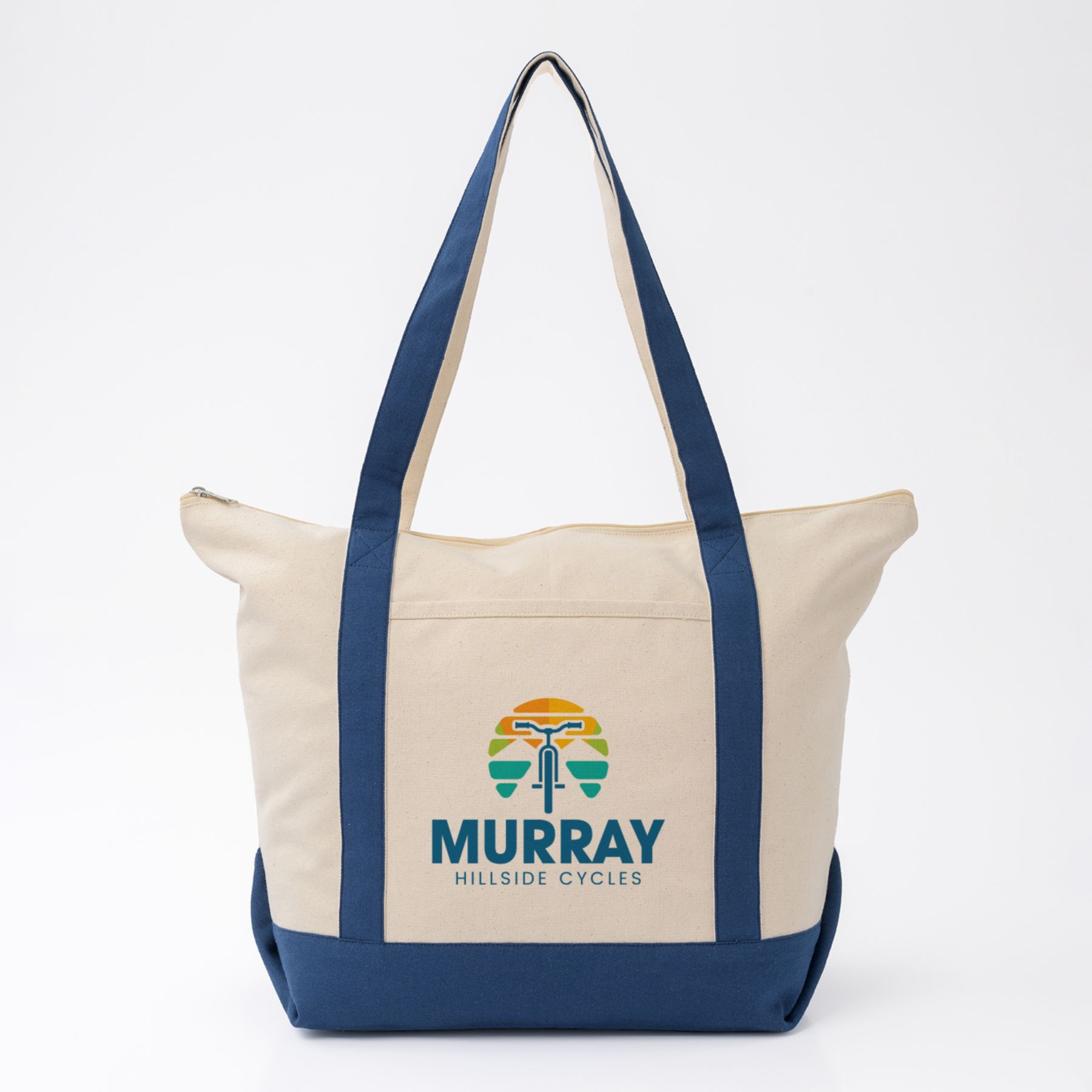 Full Color Saratoga Zippered Cotton Boat Bag 1