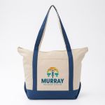 Full Color Saratoga Zippered Cotton Boat Bag 1 Full Color Saratoga Zippered Cotton Boat Bag 1