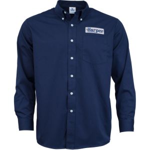 Embroidered Mens Long Sleeve Twill Dress Shirt 1 Embroidered Mens Long Sleeve Twill Dress Shirt 1