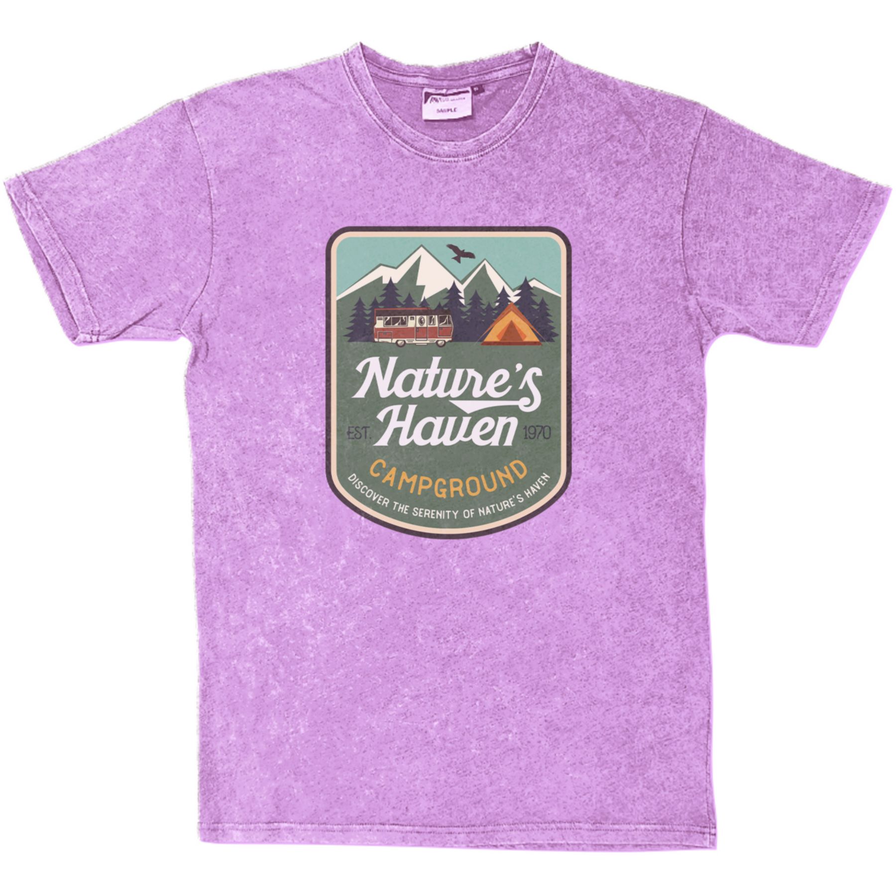 Full Color Unisex Acid Washed T-Shirt 1
