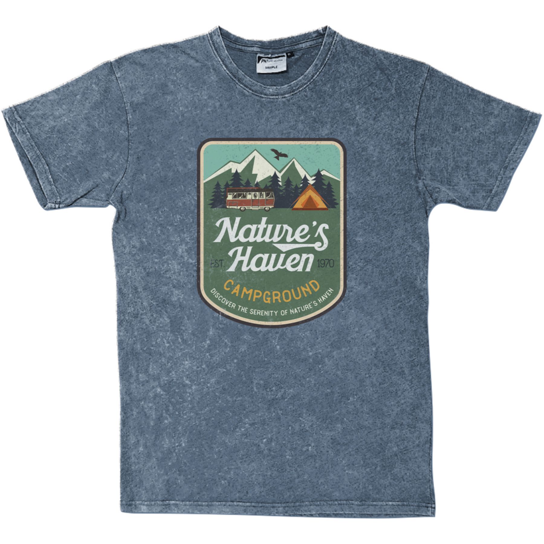 Full Color Unisex Acid Washed T-Shirt 1