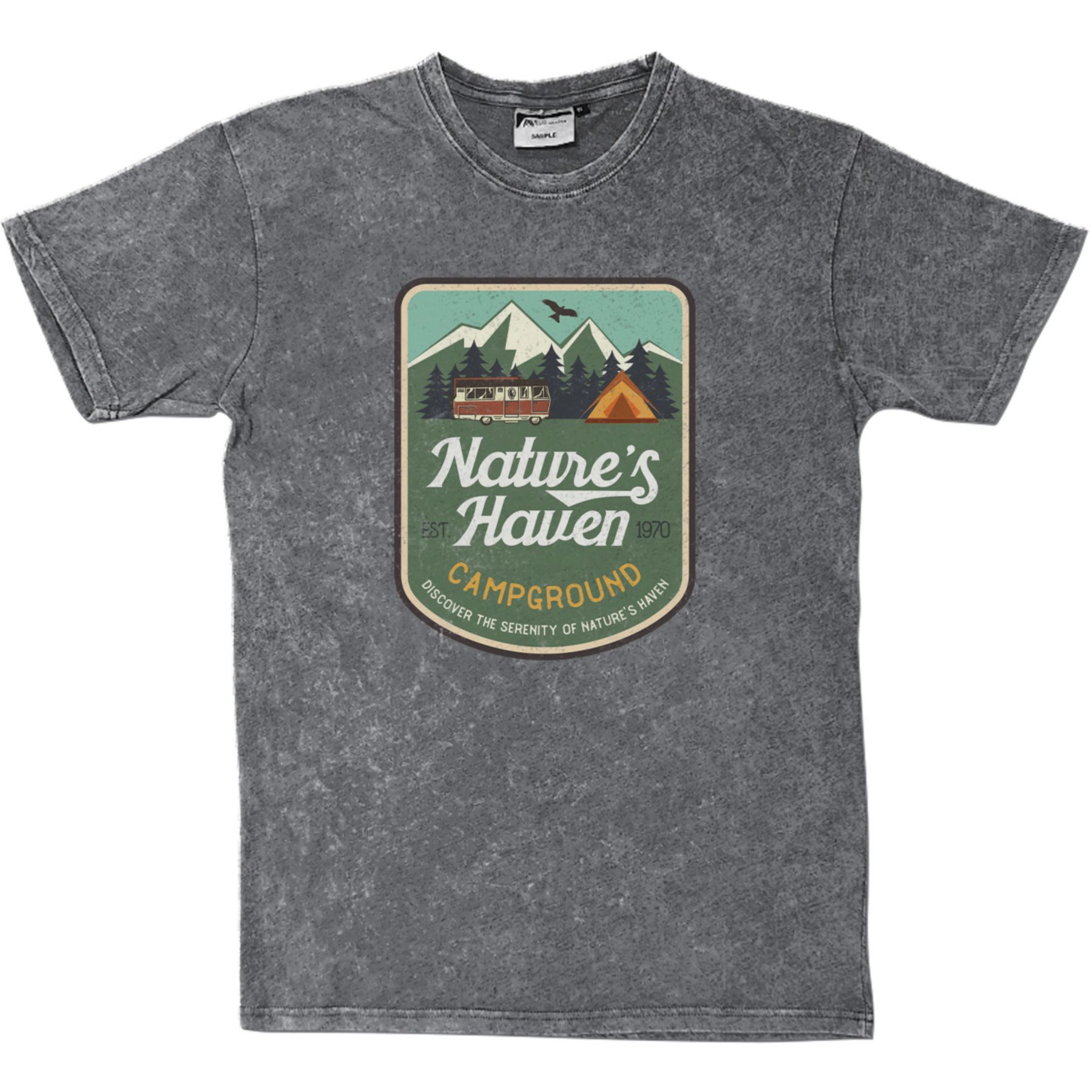 Full Color Unisex Acid Washed T-Shirt 1