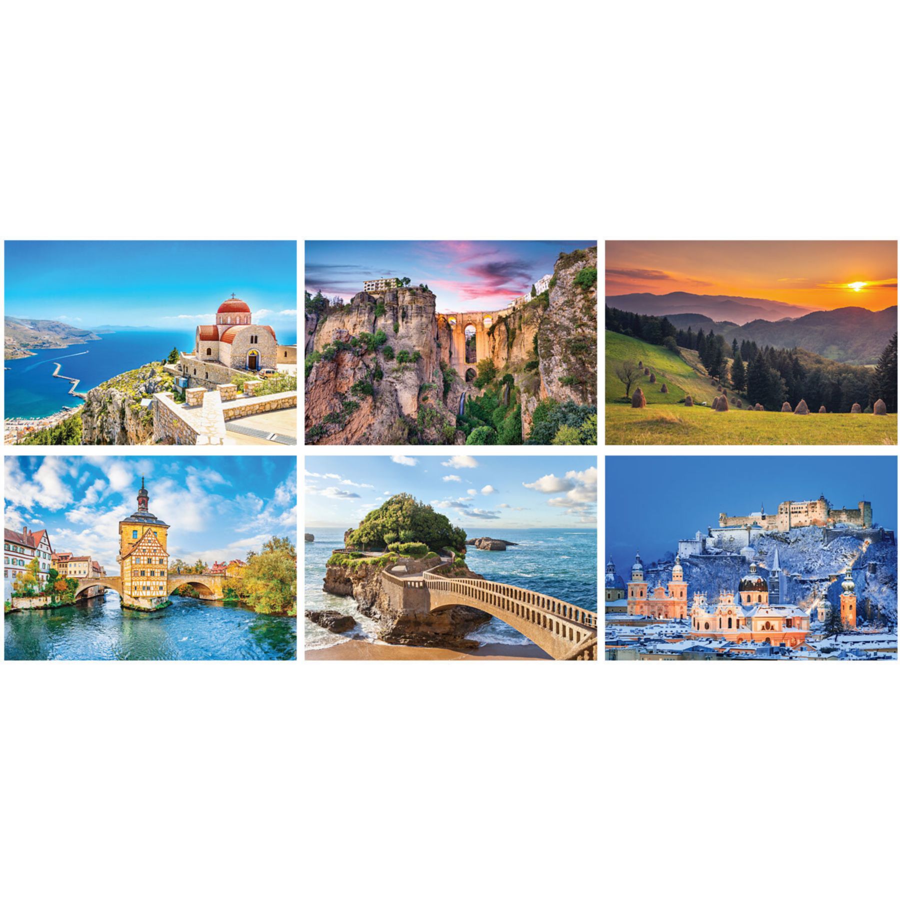 Scenic Europe Spiral Wall Calendar 1