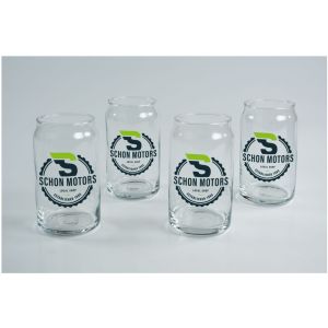 Full Color Can Shape Glass Set Of 4 1 Full Color Can Shape Glass Set Of 4 1