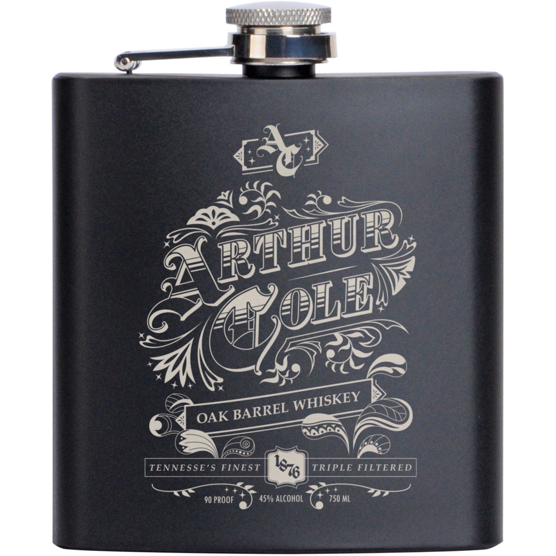 Saratoga Stainless Flask 6 Oz 1 Saratoga Stainless Flask 6 Oz 1