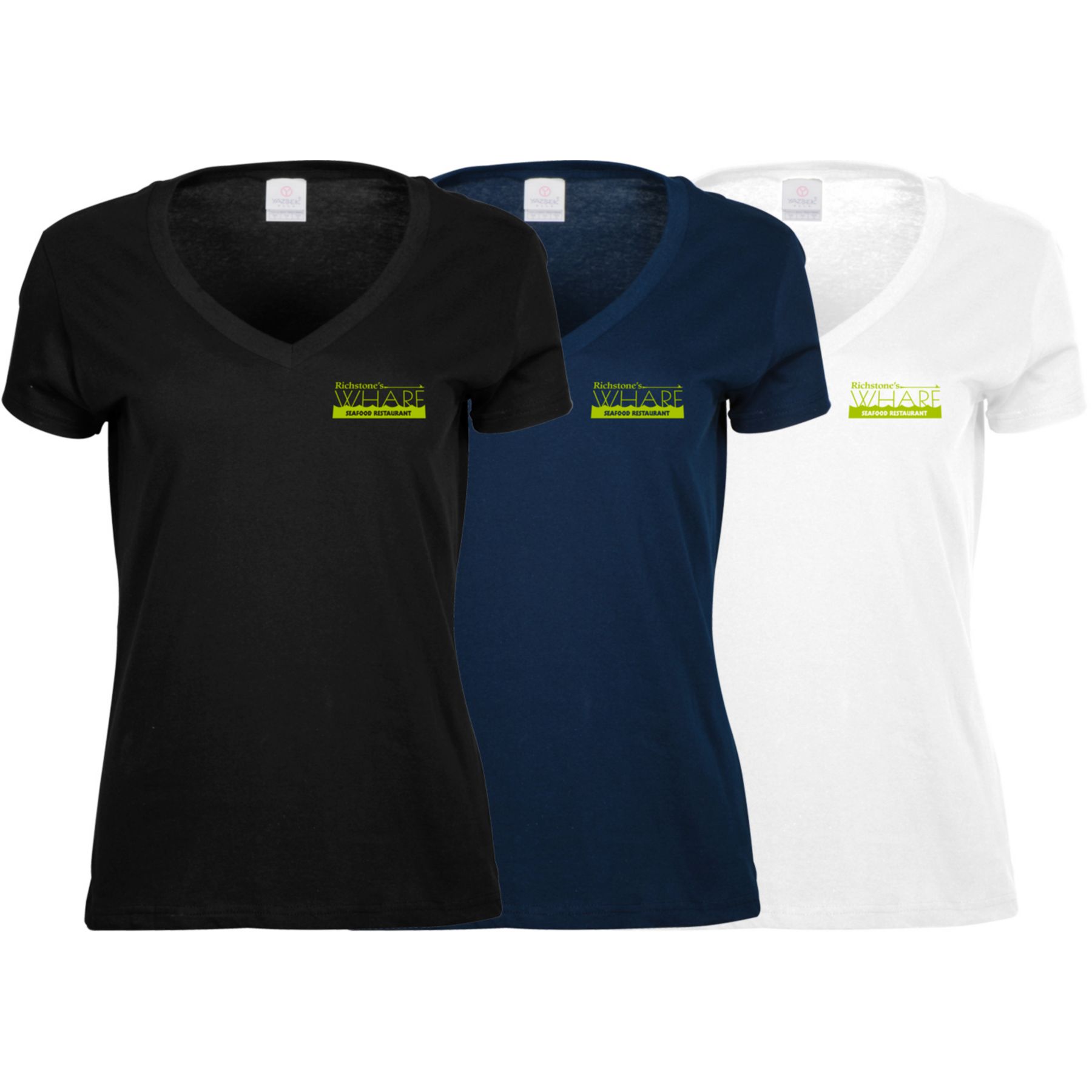 Ladies Cotton V-Neck T-Shirt 1