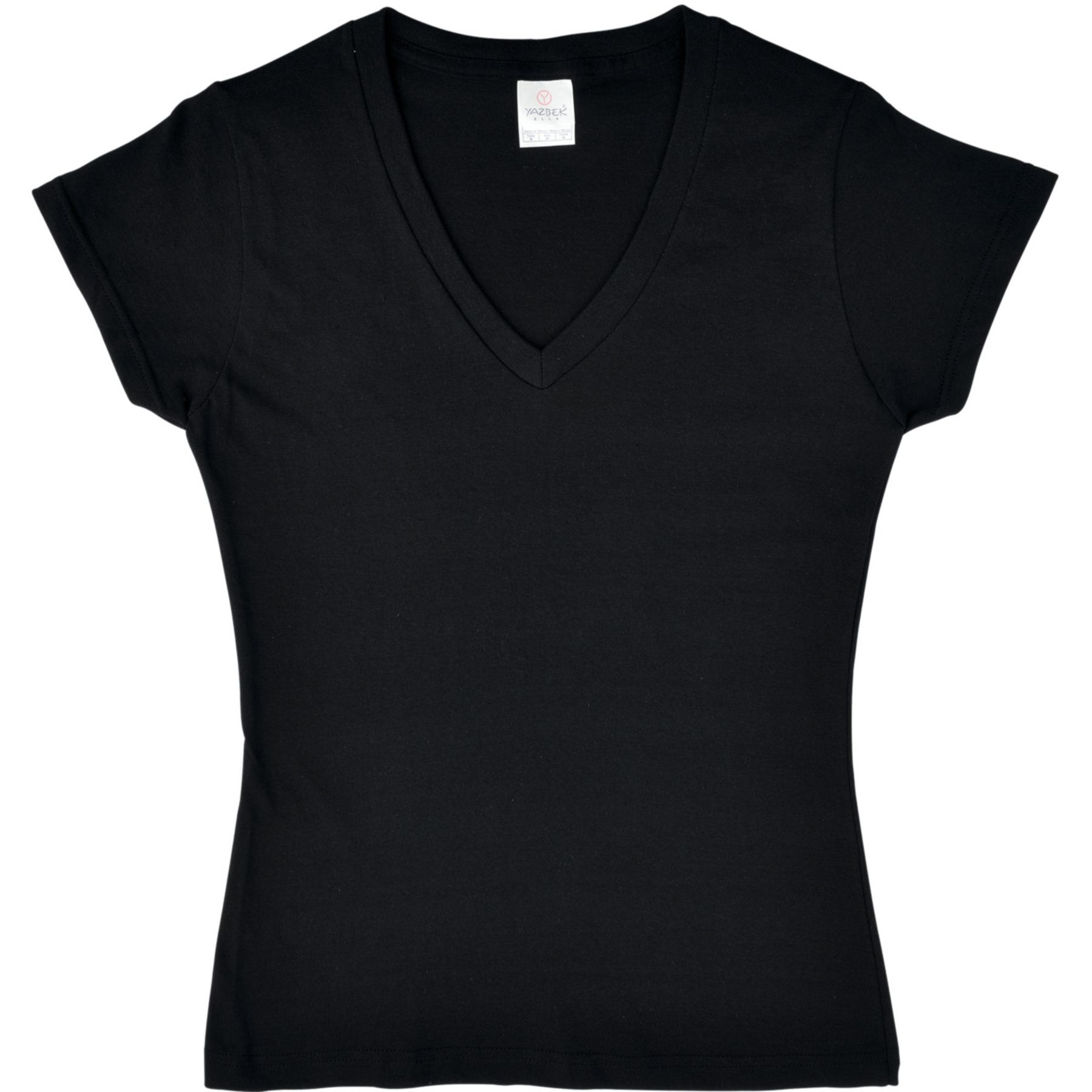 Ladies Cotton V-Neck T-Shirt 1