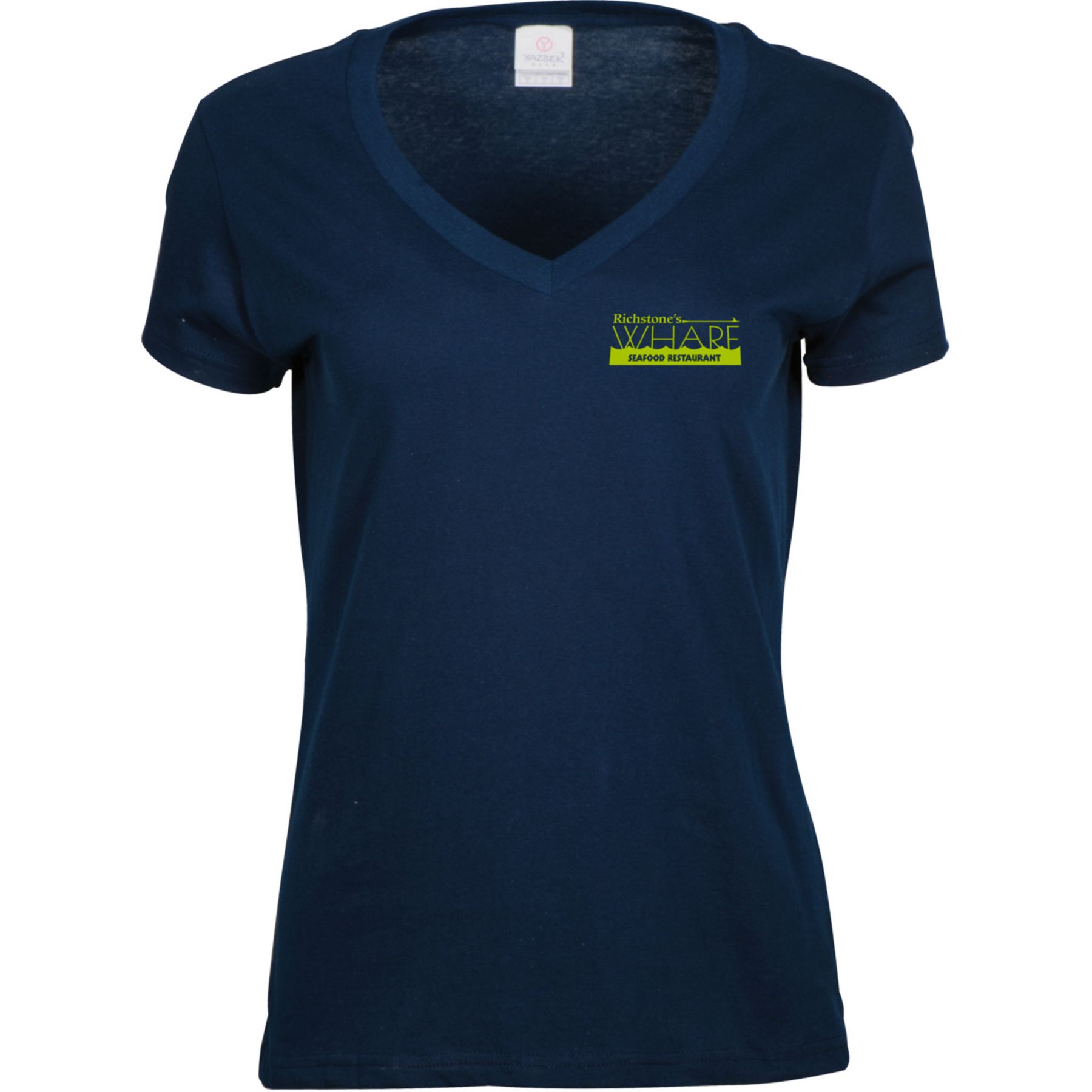 Ladies Cotton V-Neck T-Shirt 1