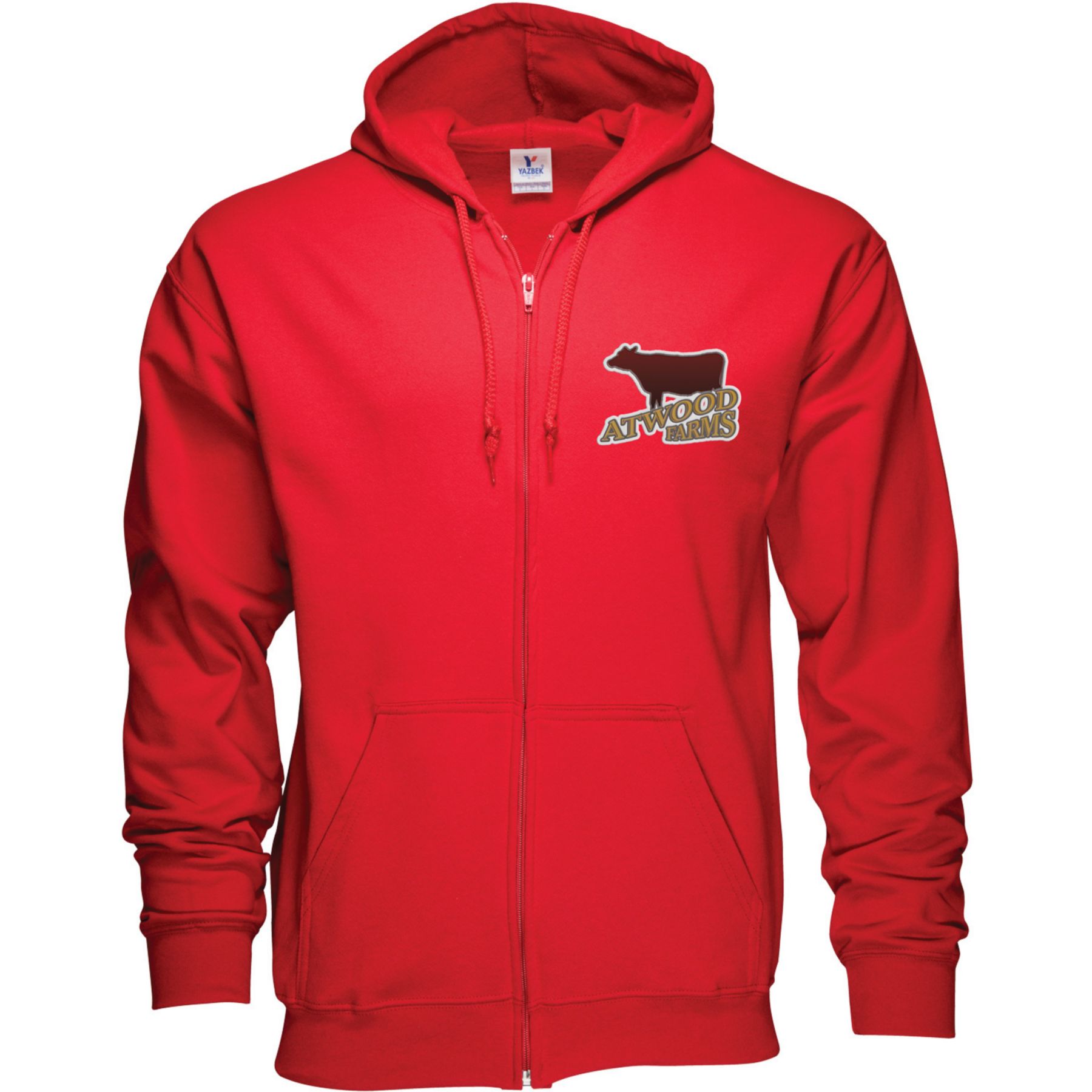 Zippered Hoodie 50/50 Embroidered 1