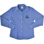 Embroidered Ladies Long Sleeve Twill Dress Shirt 1 Embroidered Ladies Long Sleeve Twill Dress Shirt 1