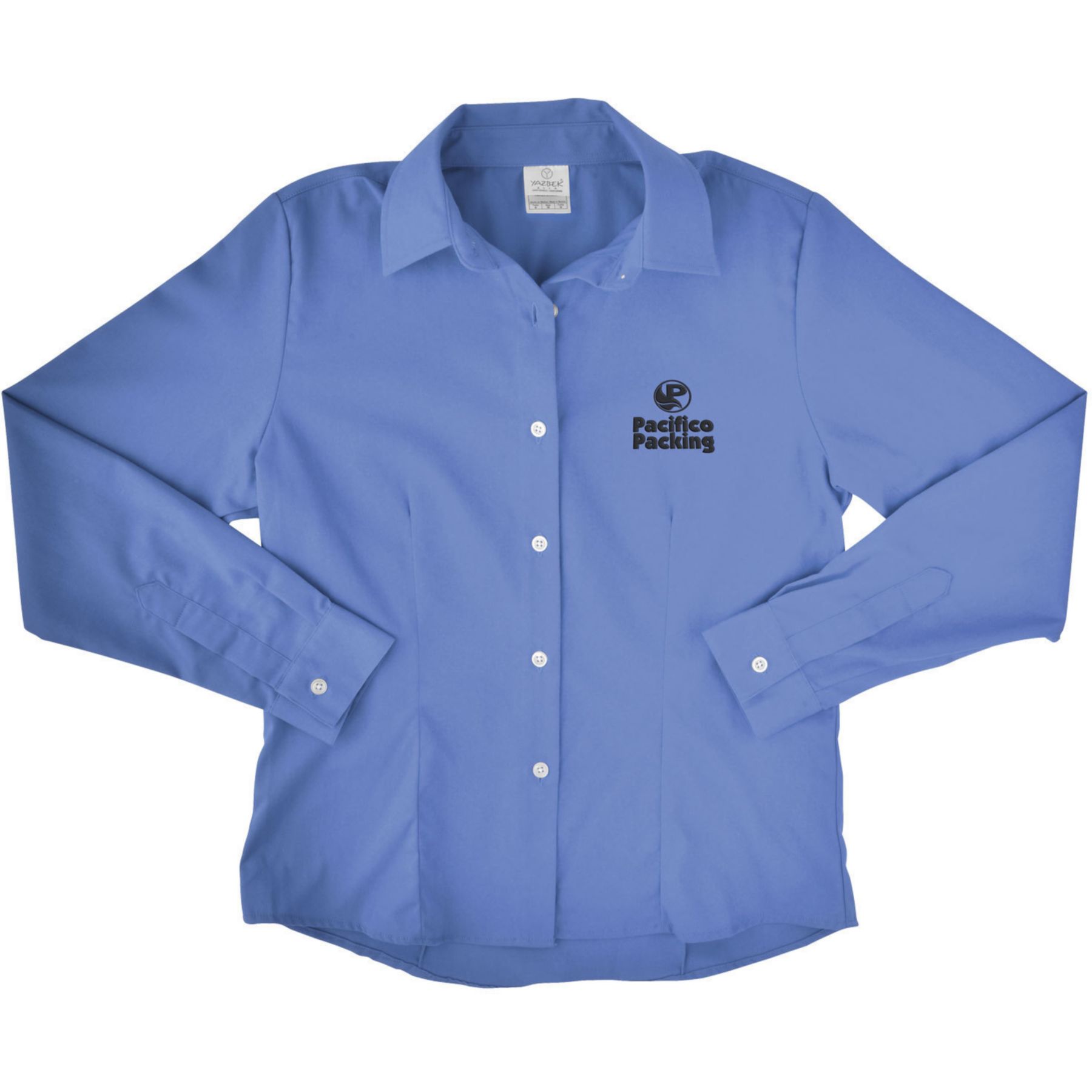 Embroidered Ladies Long Sleeve Twill Dress Shirt 1