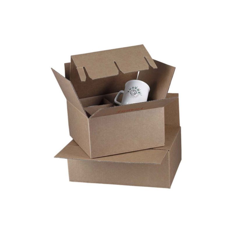 Pkg Brown 4 Pack Mug Mailer 1 Pkg Brown 4 Pack Mug Mailer 1