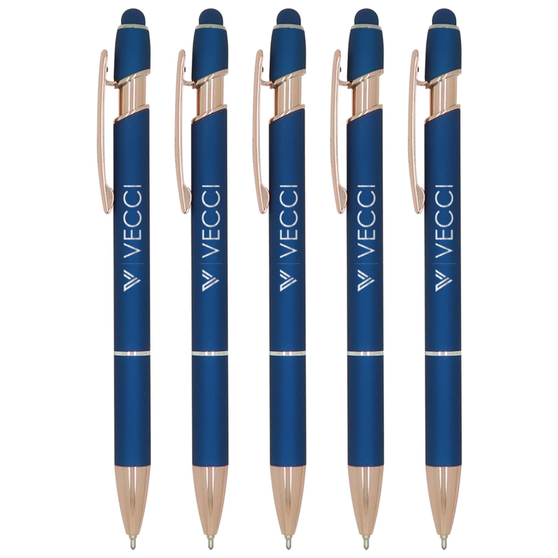 5 Pk Ultima Rose Gold Accent Stylus