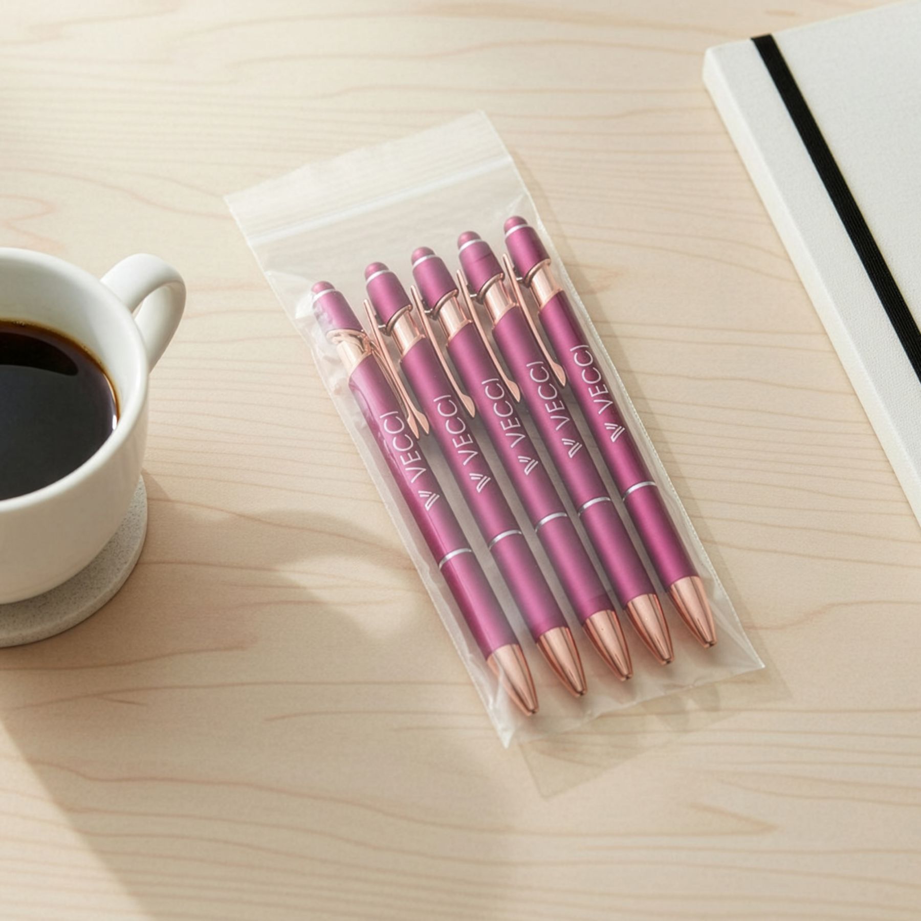 5 Pk Ultima Rose Gold Accent Stylus