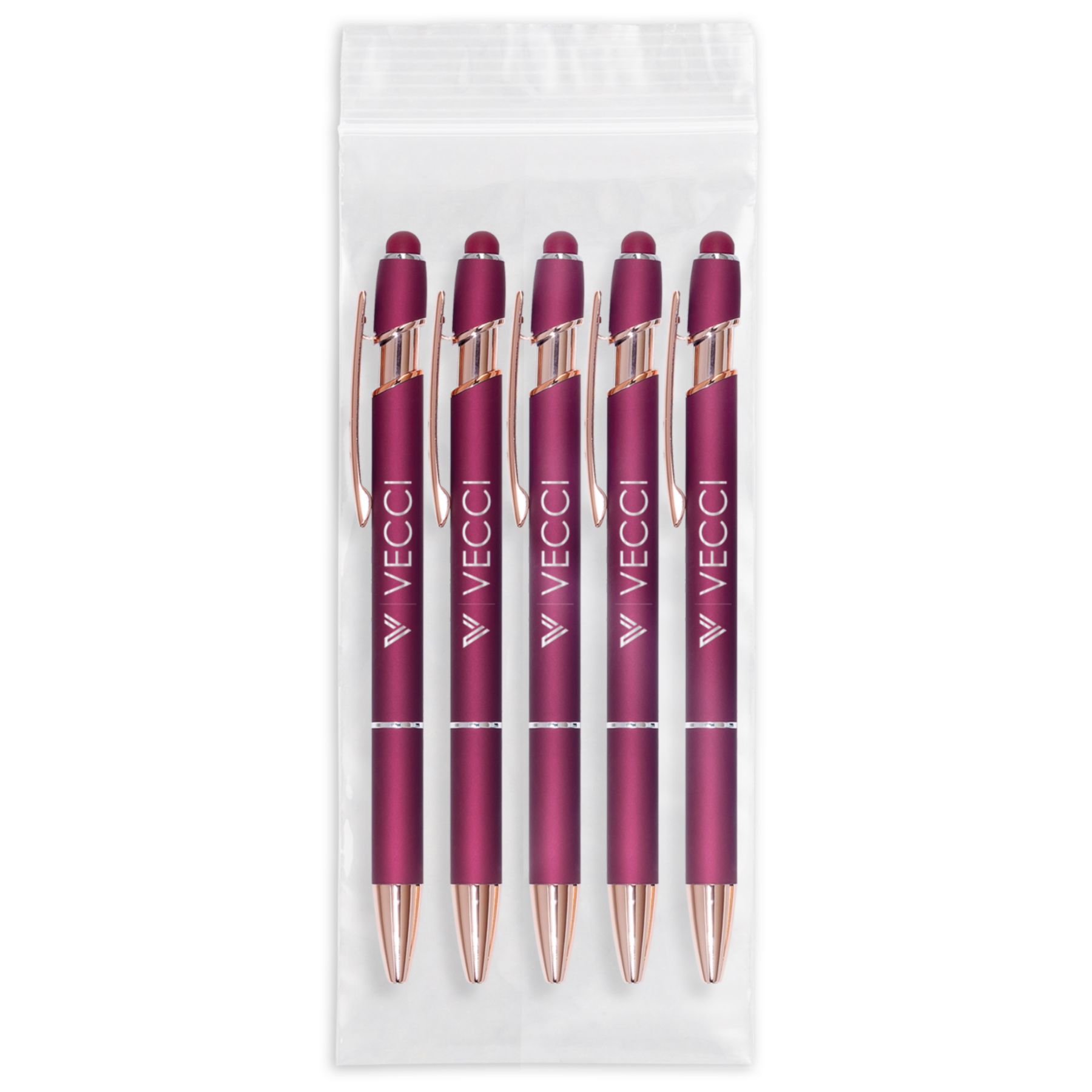 5 Pk Ultima Rose Gold Accent Stylus