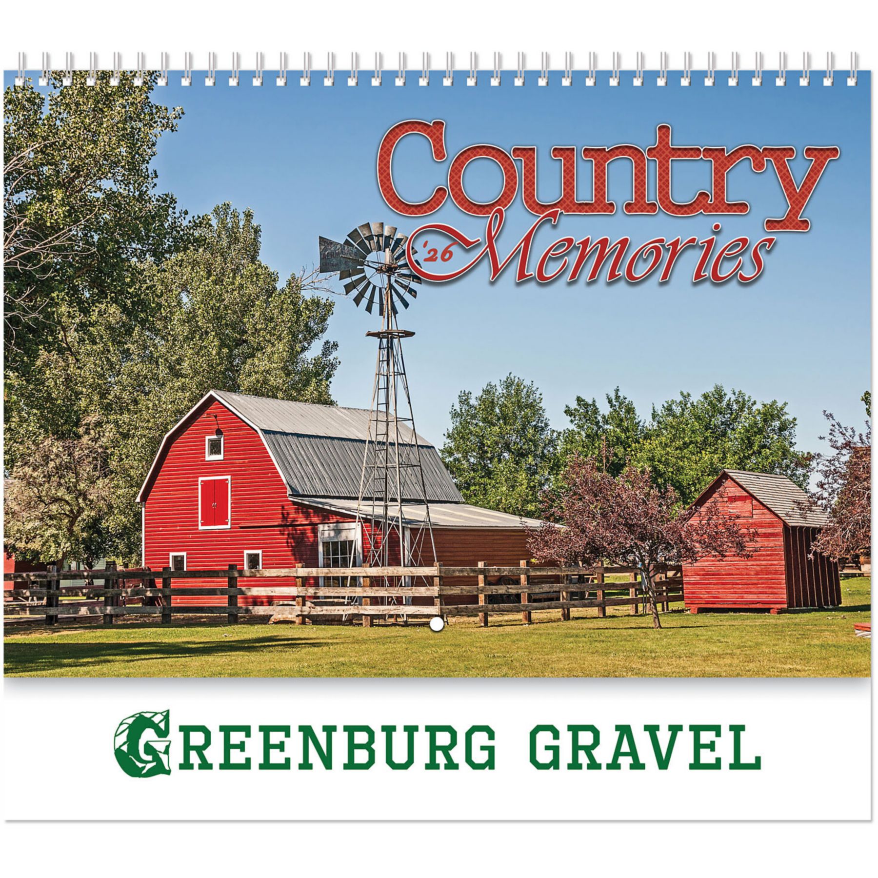 Country Memories Wall Cal Spiral 1