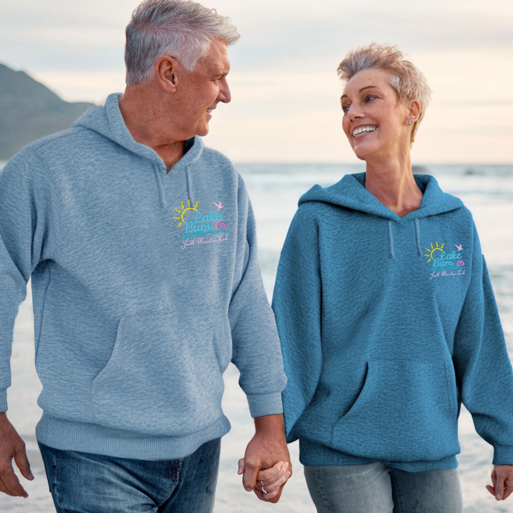 Adult Vintage Heather Hoodie - Embroidered 1