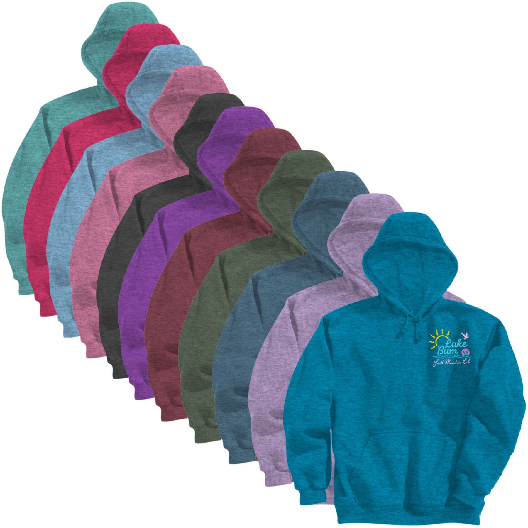 Adult Vintage Heather Hoodie - Embroidered 1