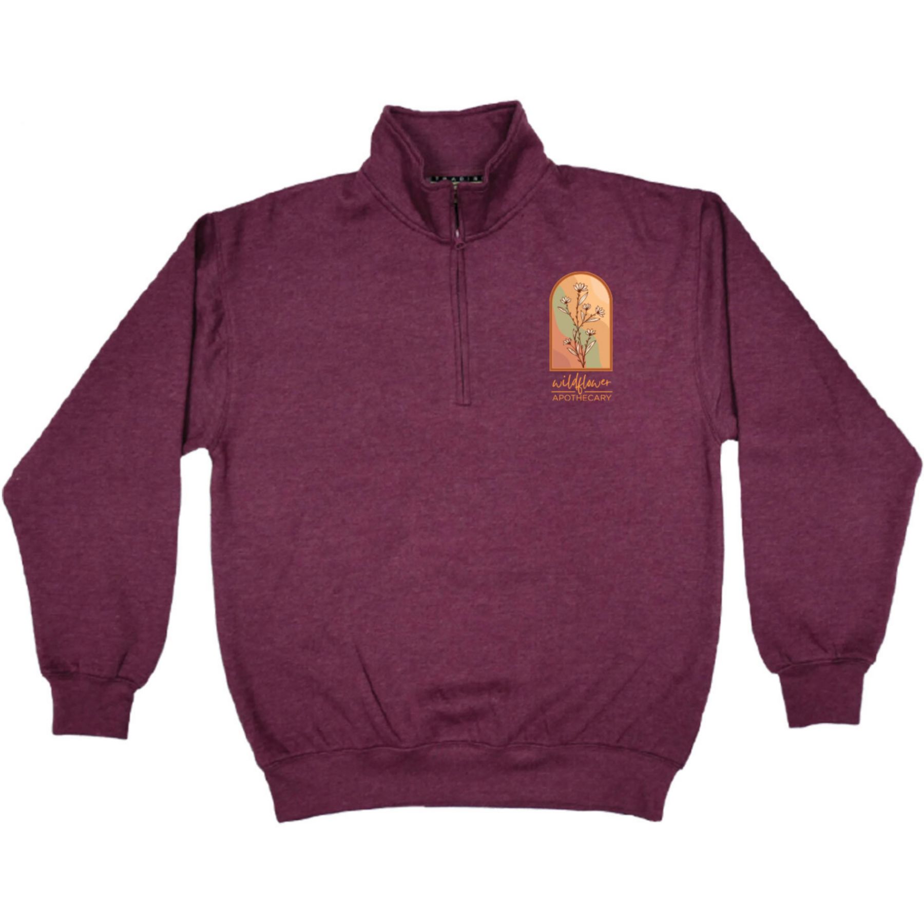 Full Color Unisex 1/4 Zip Fleece Pullover 1