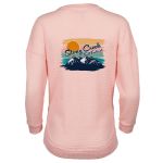 Women's Waffle Knit Hi Low Shirt - Full Color 4 Women's Waffle Knit Hi Low Shirt - Full Color 4