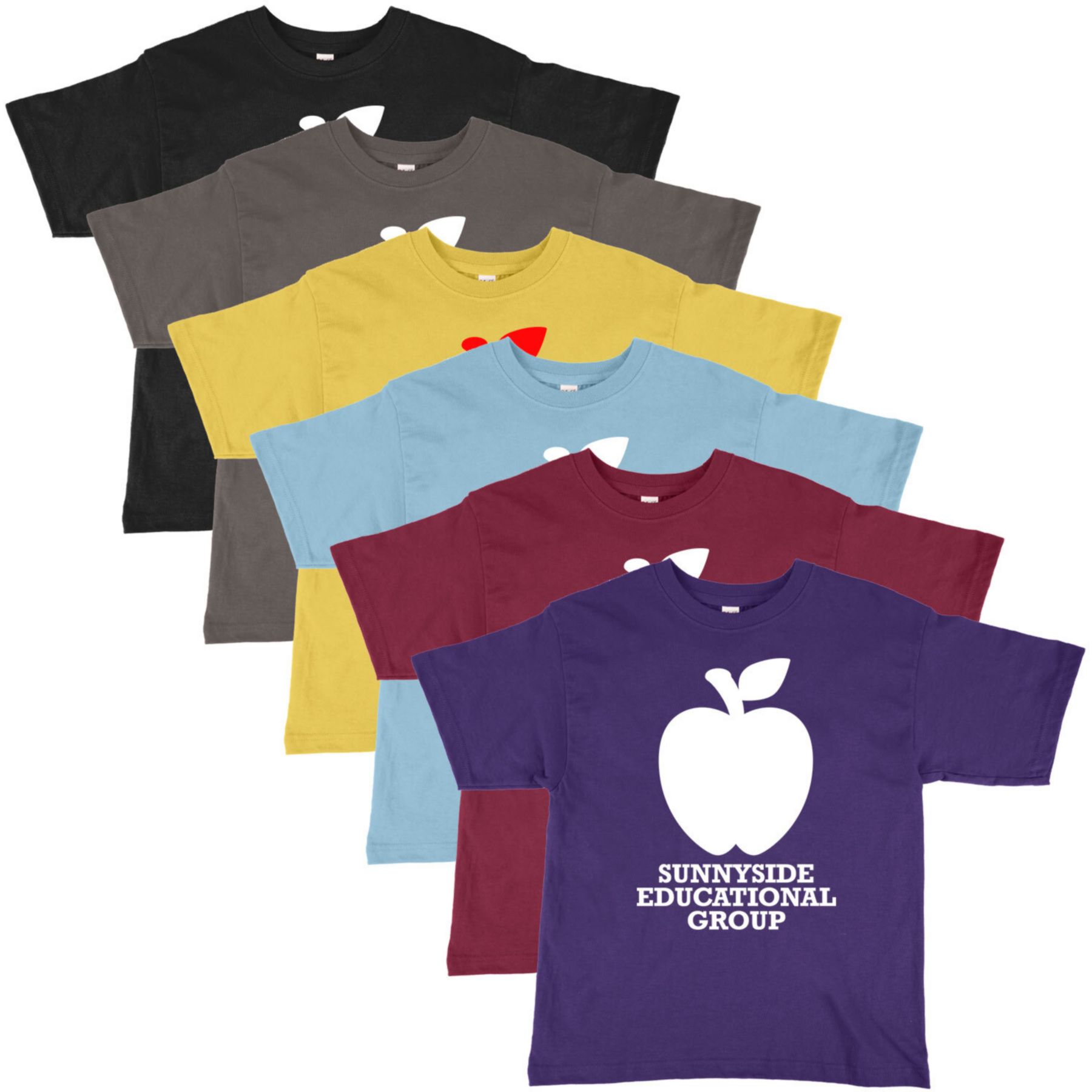 M&O Youth Gold Soft T-Shirt 100% Cotton Screened 1