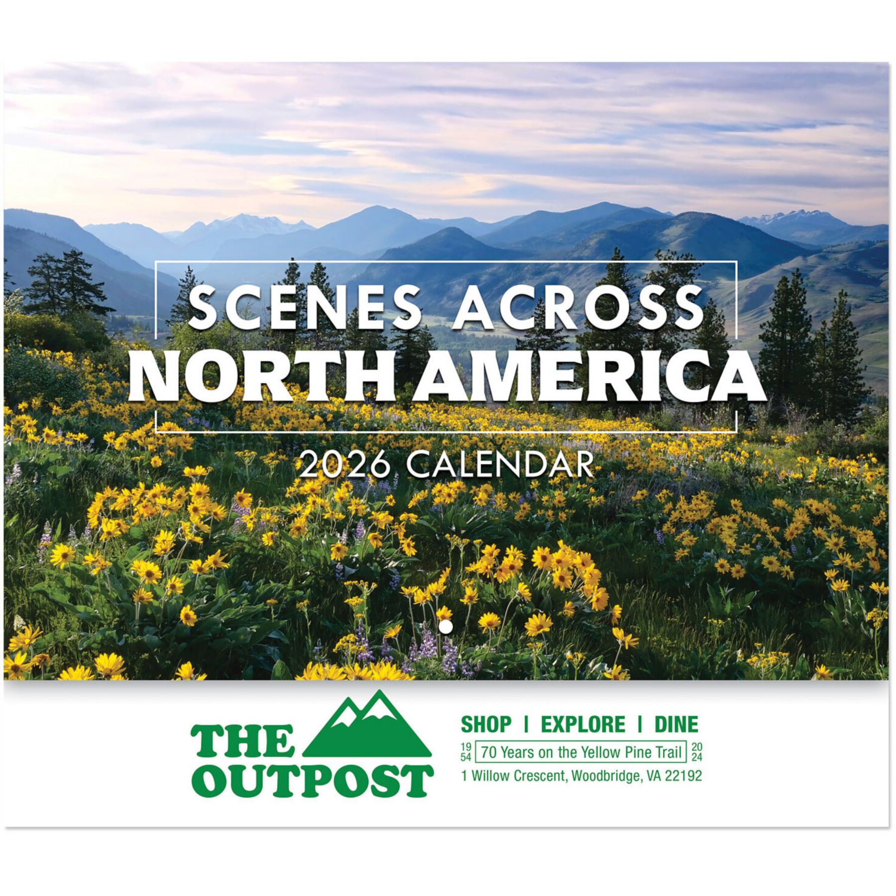 Scenes Across America Stapled Wall Calendar 1