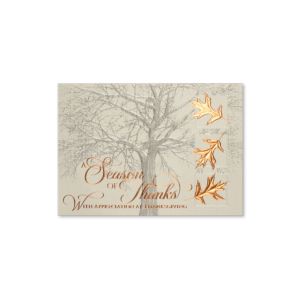 Copper Leaves Holiday Card 1 Copper Leaves Holiday Card 1