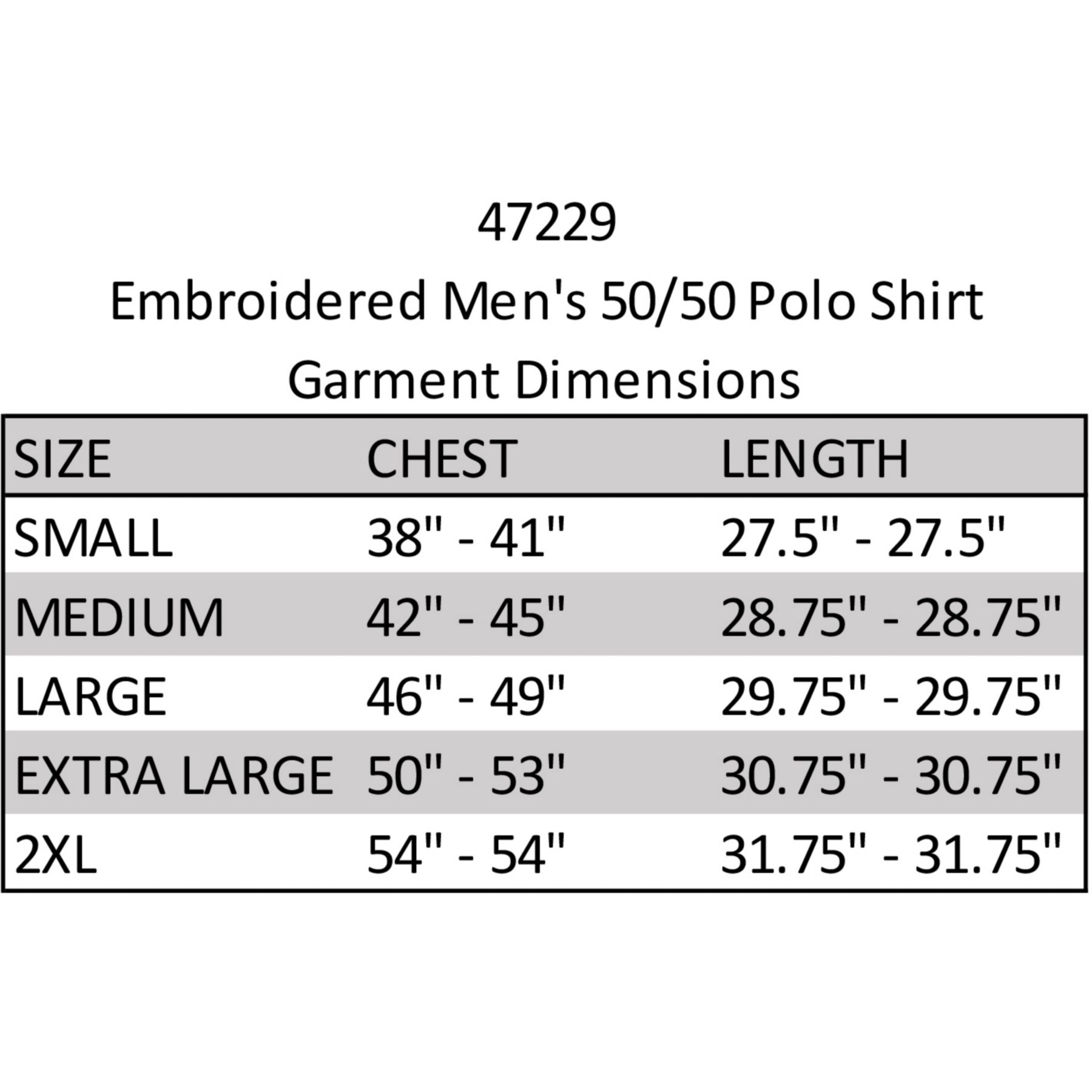 Embroidered Men's 50/50 Polo Shirt 1