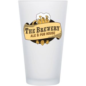 Full Color Frosted Pint Glass 16 Oz 1 Full Color Frosted Pint Glass 16 Oz 1