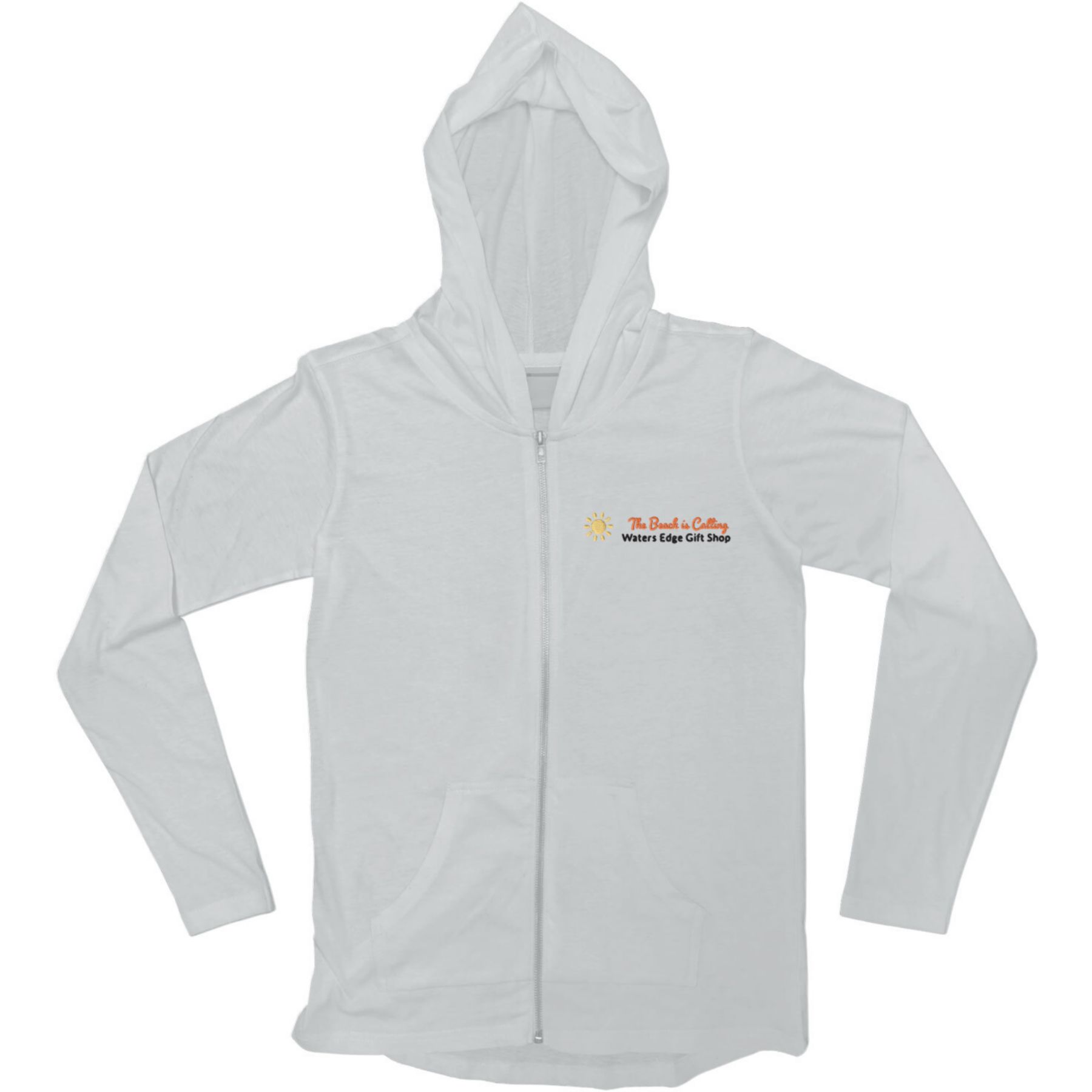 Light Weight Full Zip Hooded Jersey - Embroidered 1
