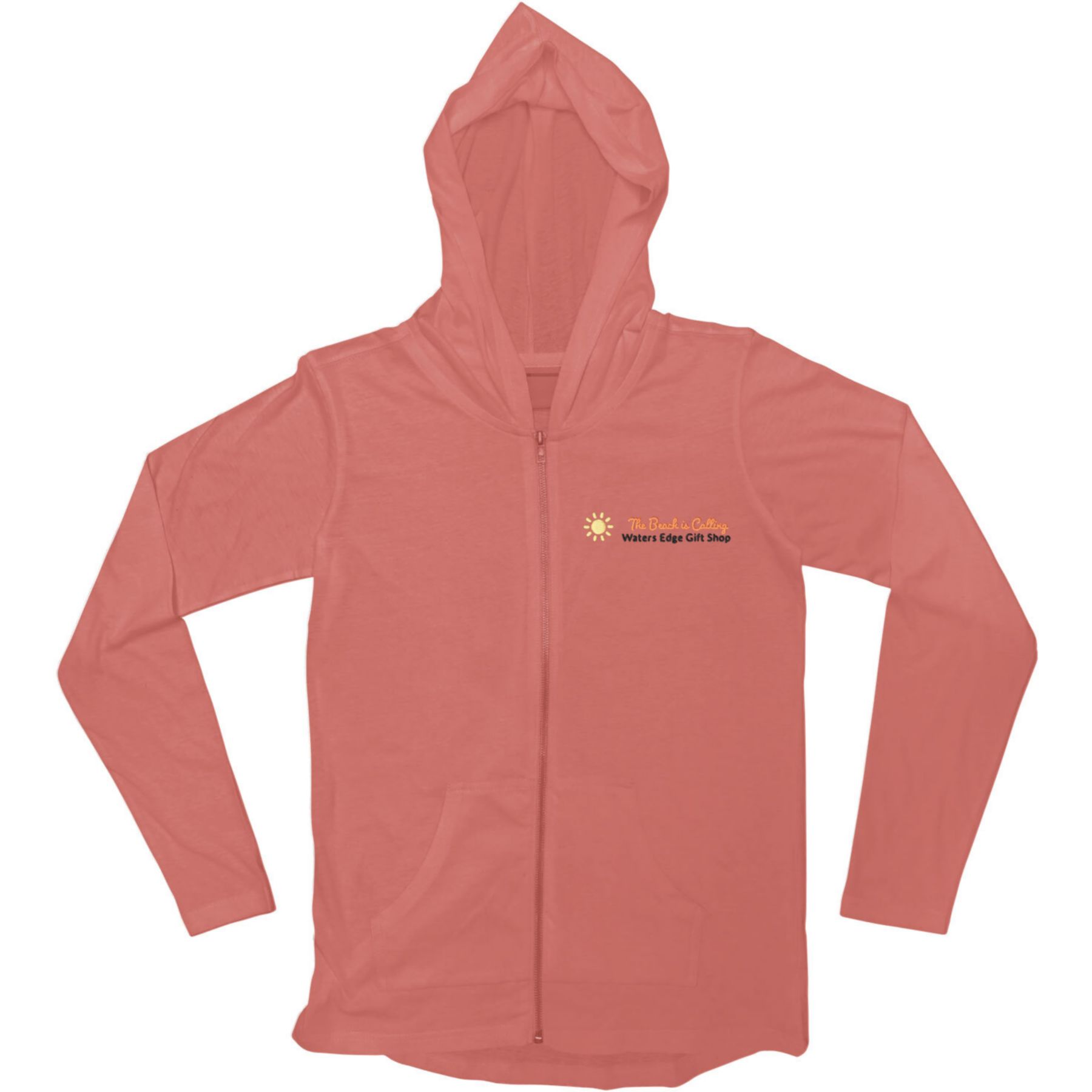Light Weight Full Zip Hooded Jersey - Embroidered 1
