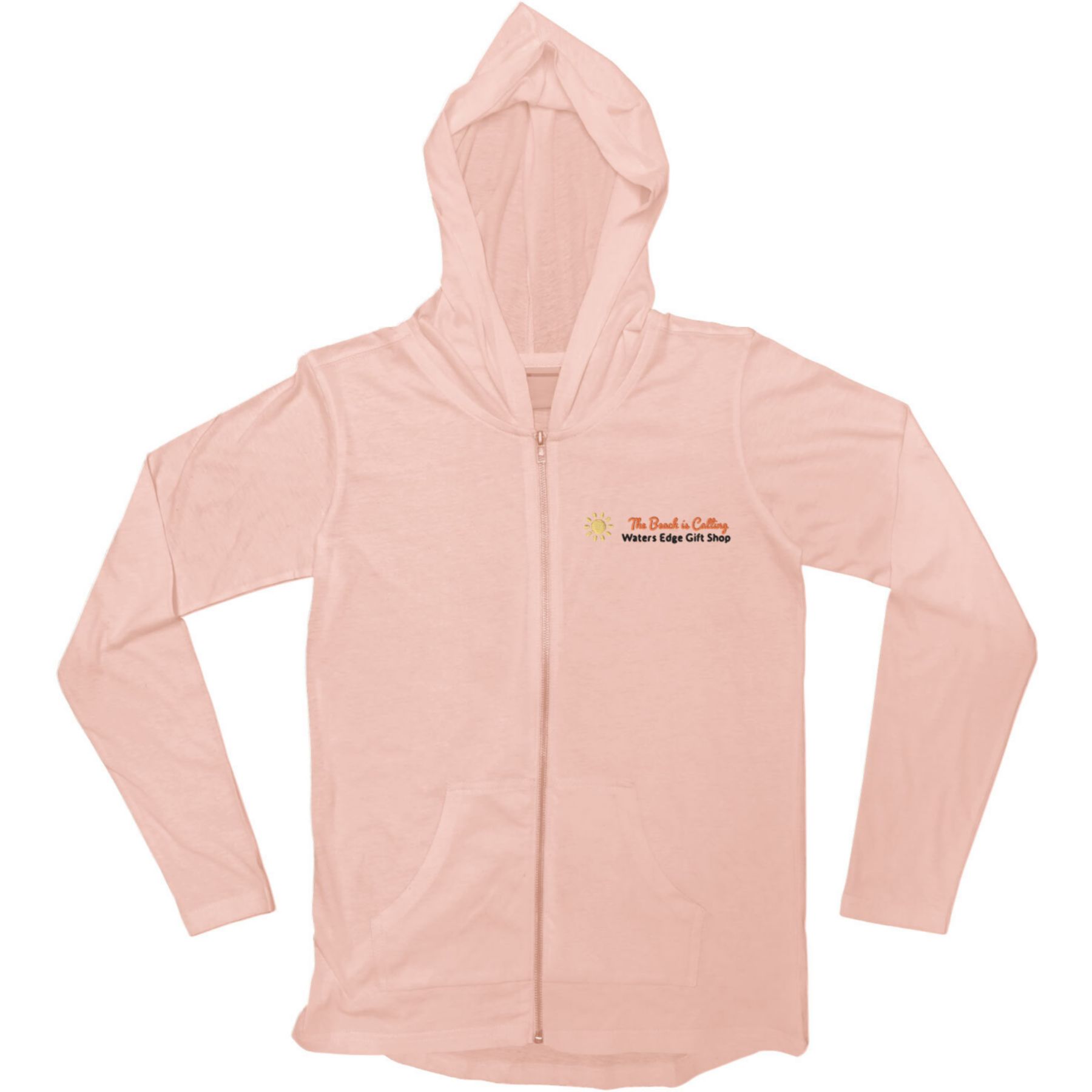 Light Weight Full Zip Hooded Jersey - Embroidered 1