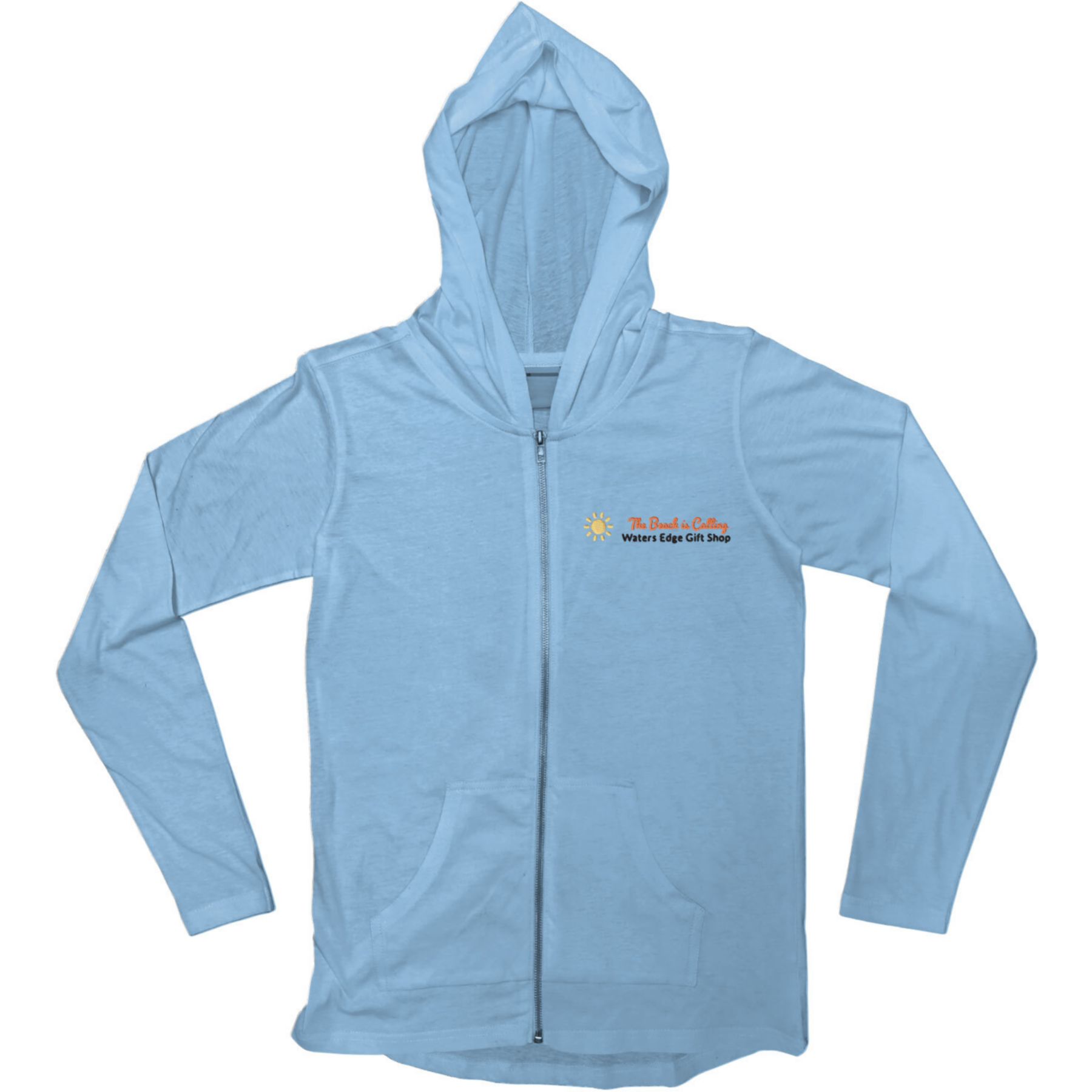 Light Weight Full Zip Hooded Jersey - Embroidered 1