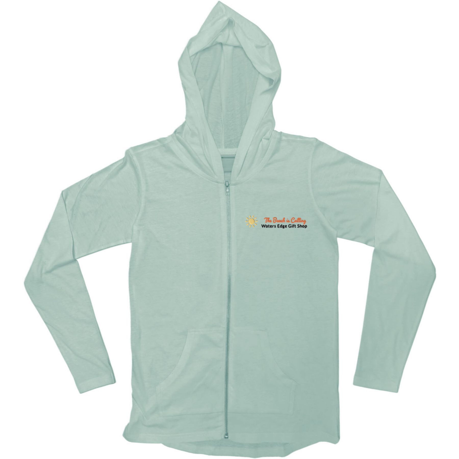 Light Weight Full Zip Hooded Jersey - Embroidered 1