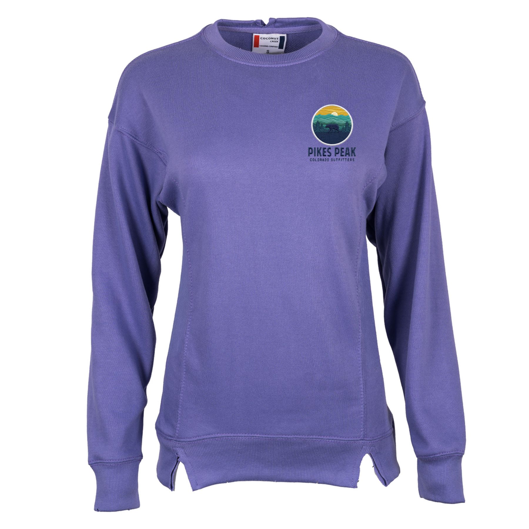Ladies' French Terry Oversized Crew - Embroidery 1