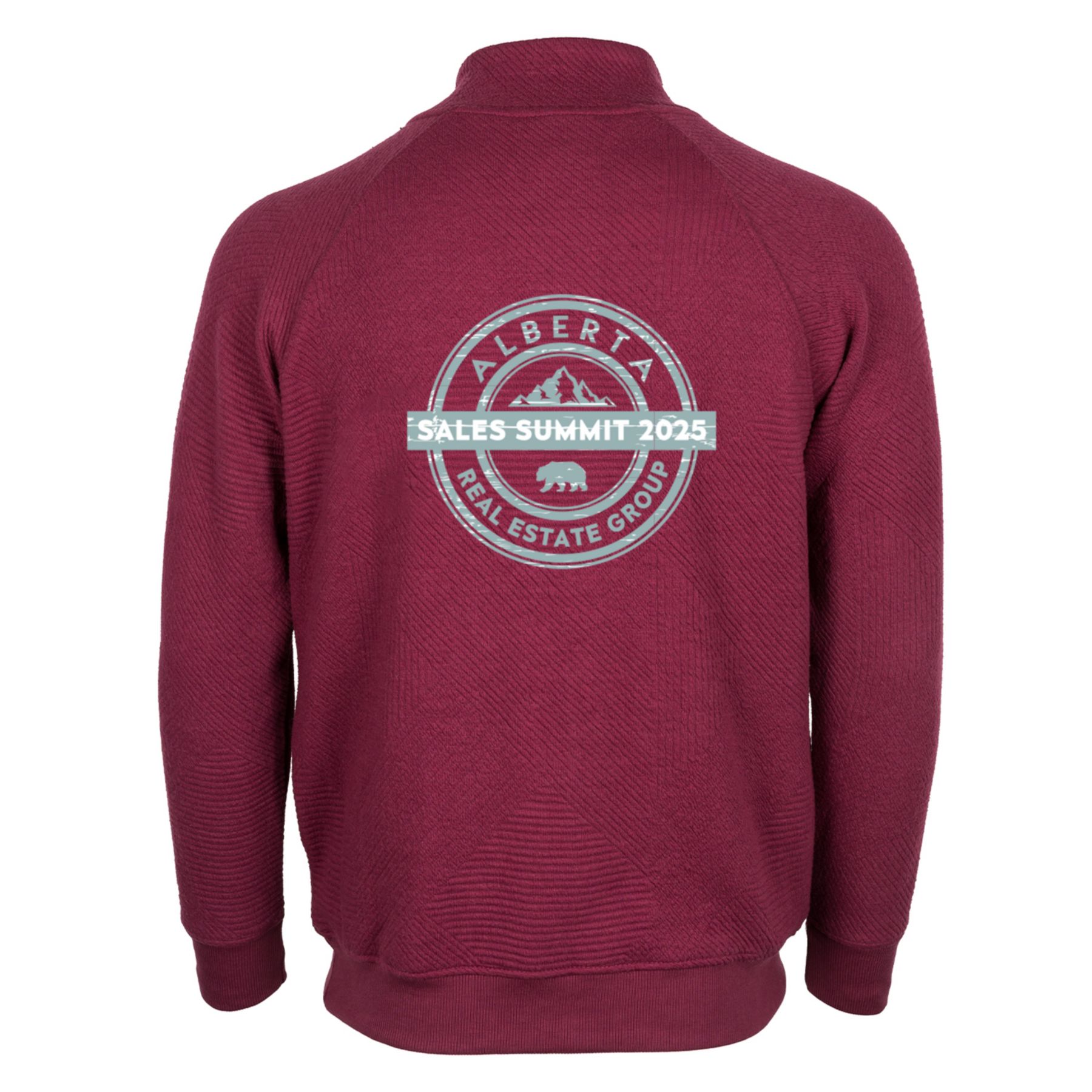 Adult Zig Zag Quarter Snap Crewneck - Full Color 1