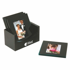 4 Piece Glass Coaster Set 1 4 Piece Glass Coaster Set 1