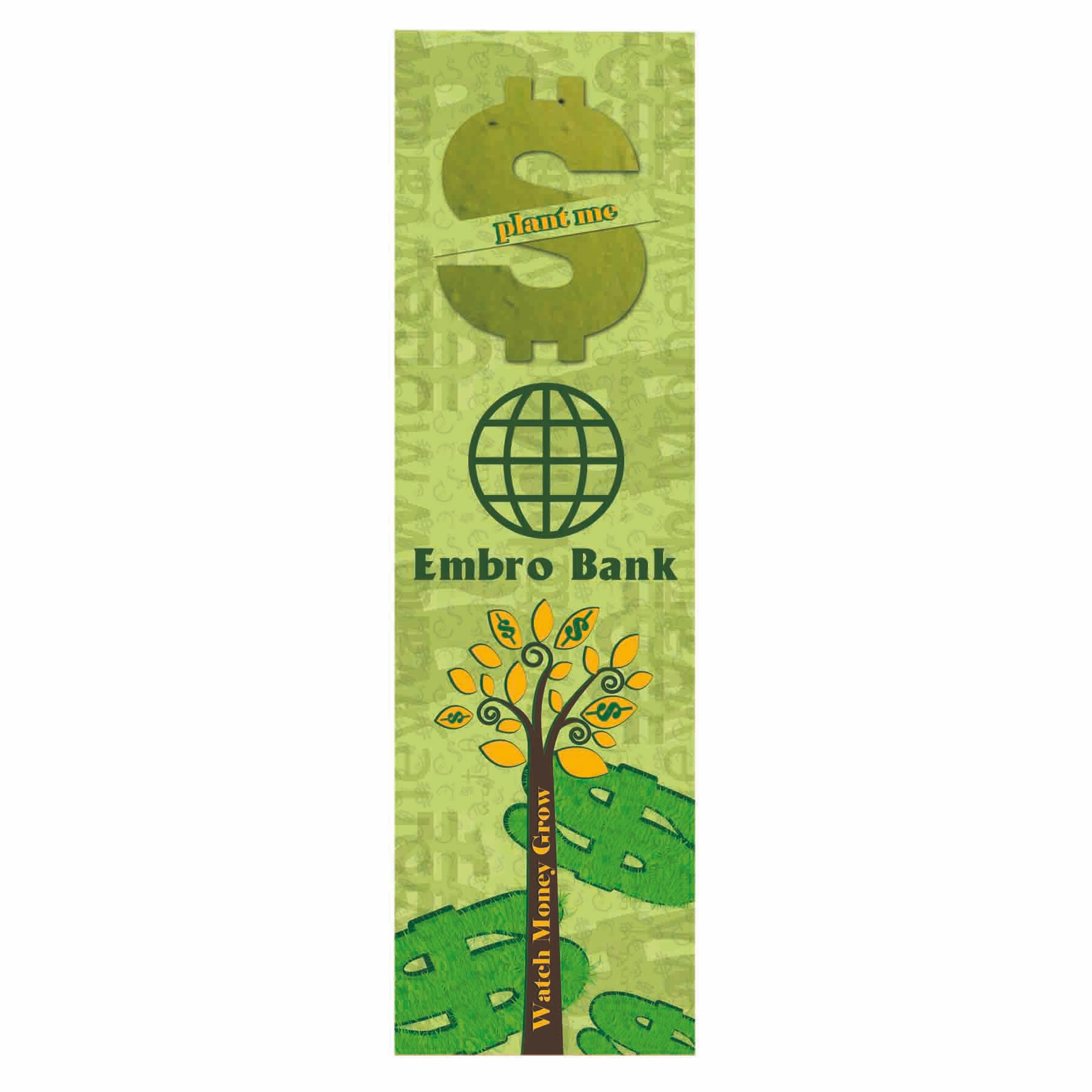 Dollar Sign Seed Shape Bookmark 1