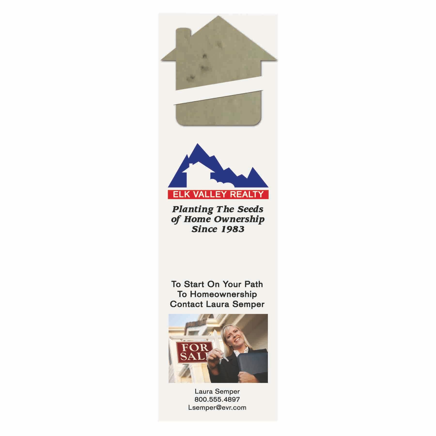 House Seed Shape Bookmark 1