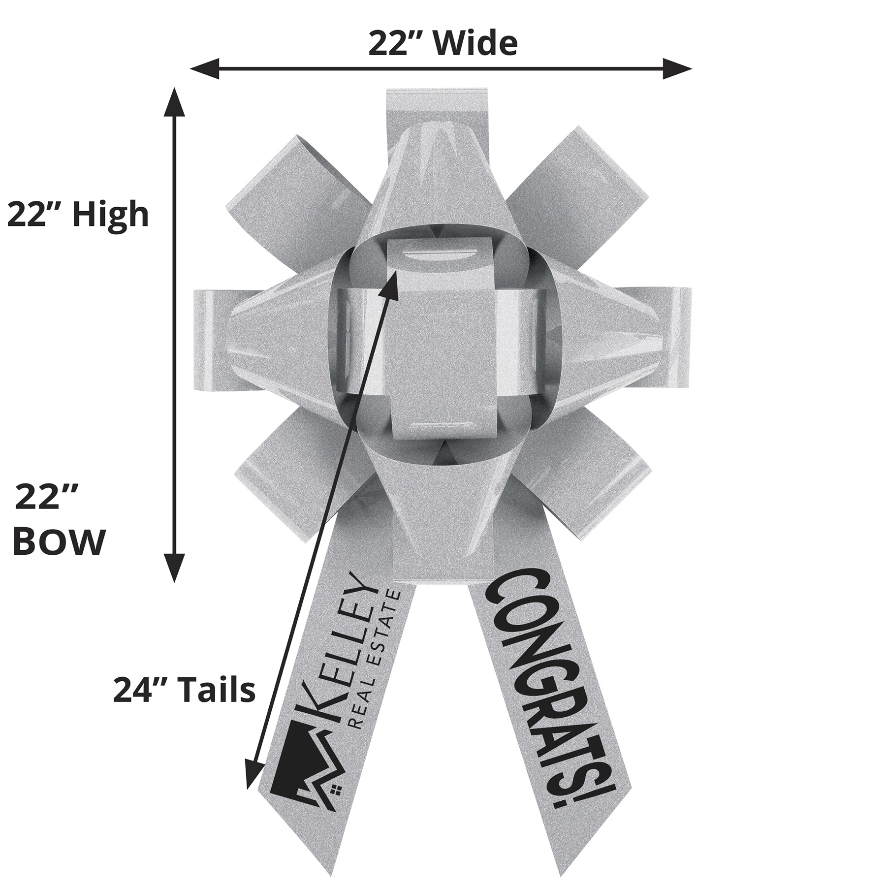 22" Bow - Suction Cup Base - Marquee 1
