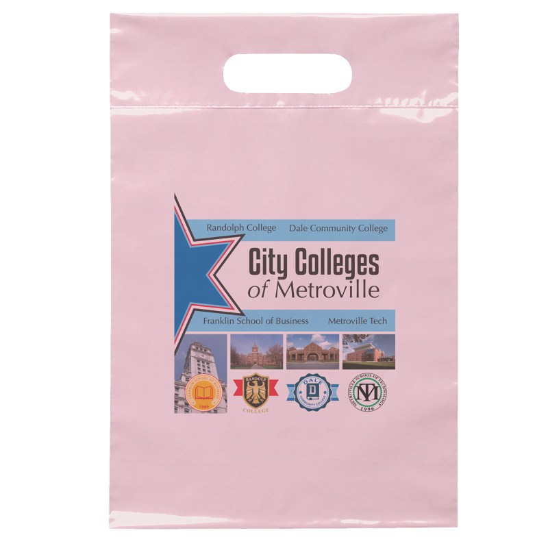 9 1/2W x 14H Die Cut Handle Bag - Dynamic Color 1 9 1/2W x 14H Die Cut Handle Bag - Dynamic Color 1
