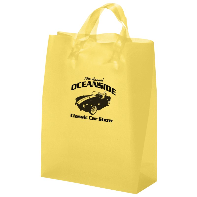 Zeus - Frosted Brite Shopper Bag - Flexo Ink Print 1 Zeus - Frosted Brite Shopper Bag - Flexo Ink Print 1